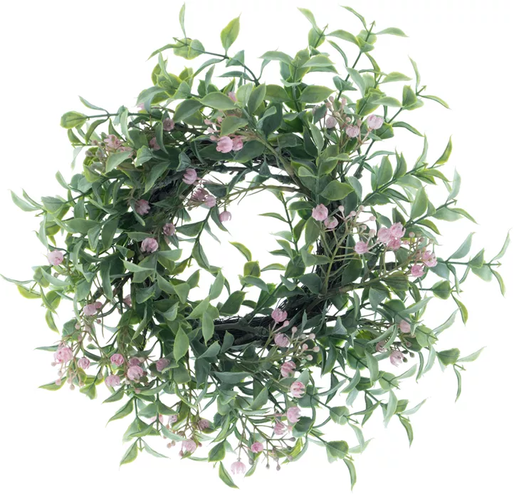 Kranz Teeblatt mit Blumen