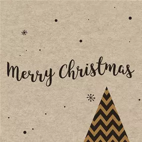 Serviette Zic-Zac tree