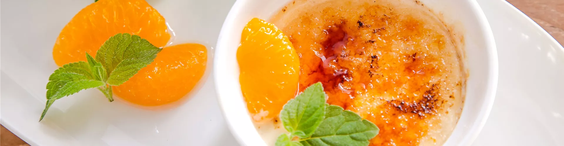Süß und knackig: Mandarinen-Crème-Brulèe - Bellaflora