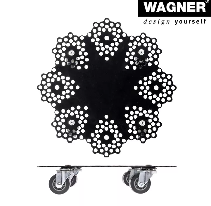 Multi Roller Blume mit gestanzten Punkten