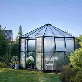 Atrium ohne Fundament, schwarz 