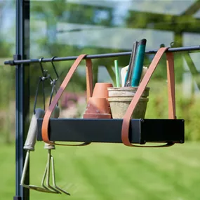 Aluregal für Unterwässerung, schwarz