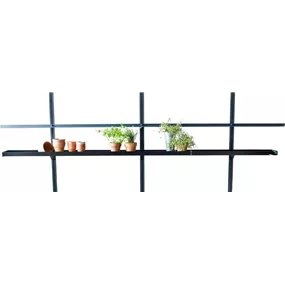 Aluregal für Unterwässerung, schwarz