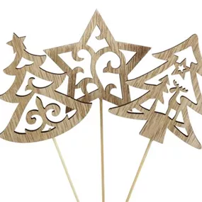 Bäume und Stern am Pick 3-fach