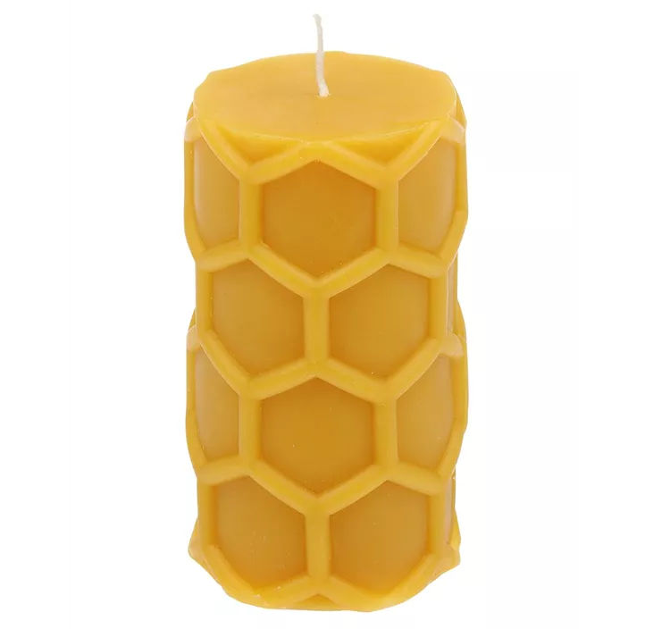 Stumpenkerze Favo 100%Bienenwachs