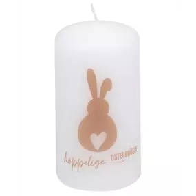 Stumpenkerze hoppelige Ostern