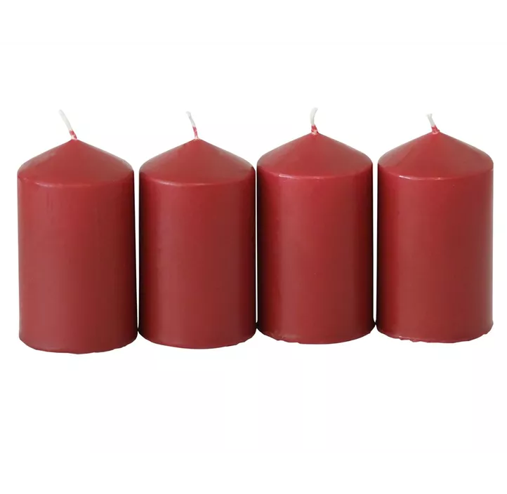 Stumpenkerzen 4er Riegel