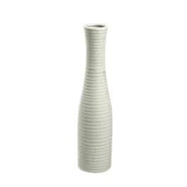Keramik Vase Bottle Groove