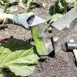 Schnecken-Zaun Außenecke