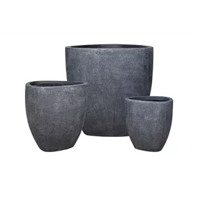 Kübel TRIANGLE RUSTIC BLACK (34x36)