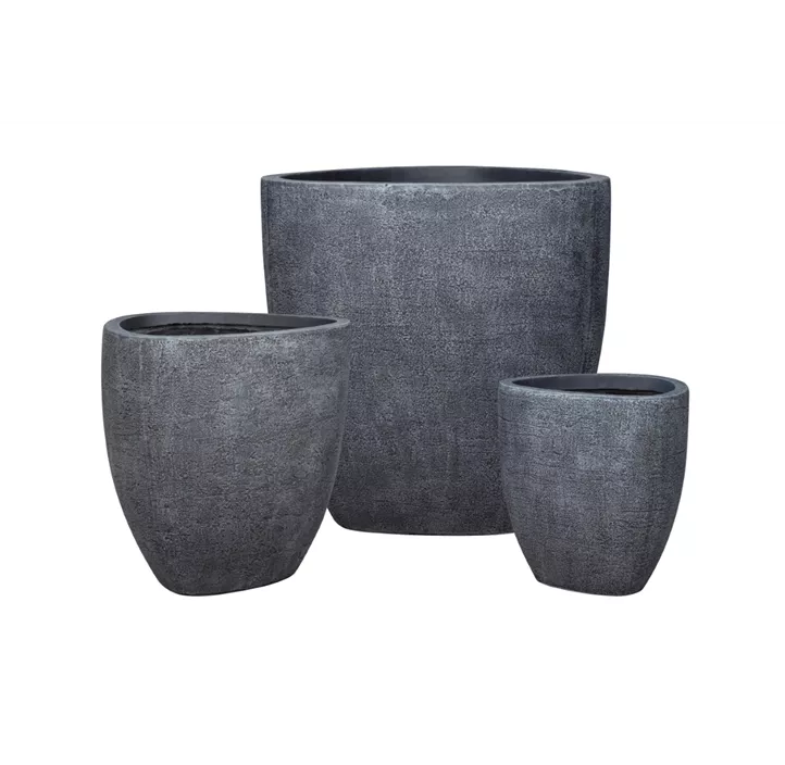 Kübel TRIANGLE RUSTIC BLACK (42x44)