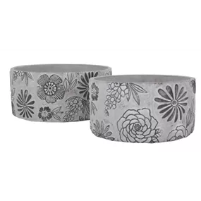 Schale Flower schwarz