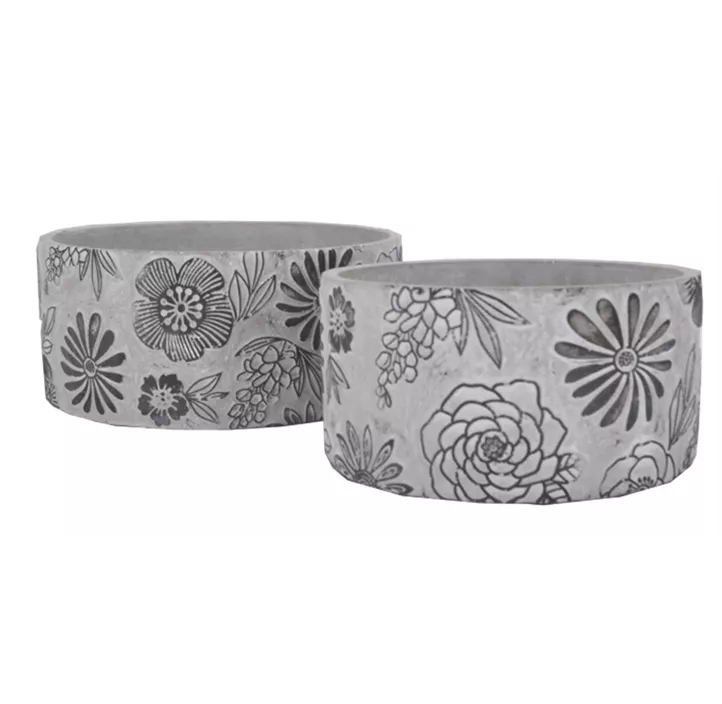 Schale Flower schwarz