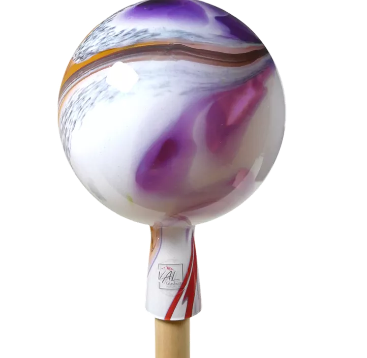 Gartenkugel Orchidea für Holzstab