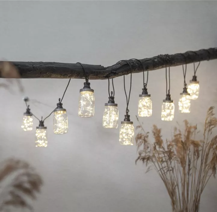 LED-Party-Kette mit Gläsern Circus Bottle, IP44