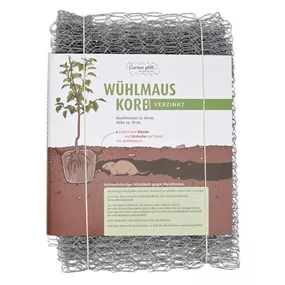 Wühlmauskorb aus Drahtgeflecht