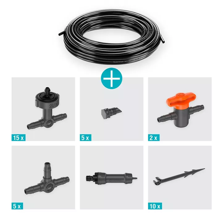 Micro-Drip-System Tropfbewässerung Set Balkon