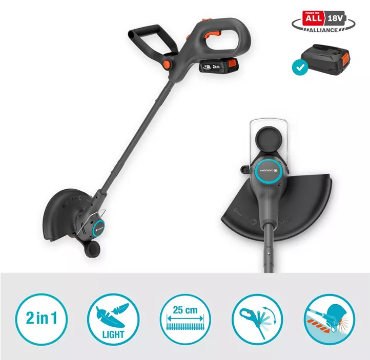 Akku-Trimmer EasyTrim 25/18V P4A Ready-To-Use Set