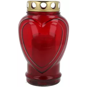 Glas Grablaterne Herz