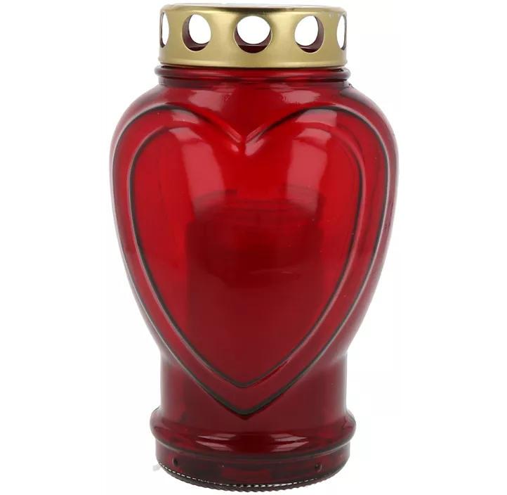 Glas Grablaterne Herz