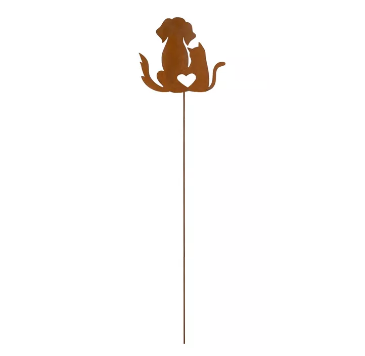 Gartenstecker Hund/Katze Love auf Stab