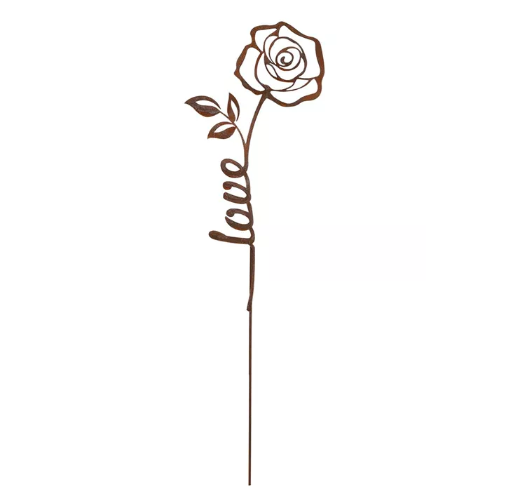 Gartenstecker Rose Love