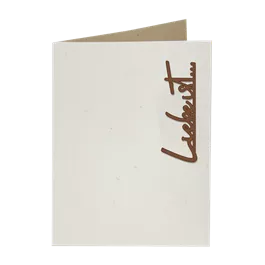 Holzgrußkarte 'Liebe ist'