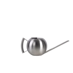 Gießkanne Edelstahl rund