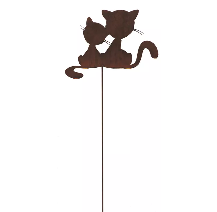 Katzenpaar Romantika auf Stab