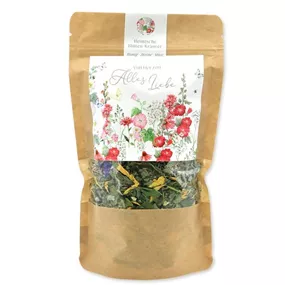 Blütenteemischung 'Von Herzen alles Liebe' in der Papiertüte