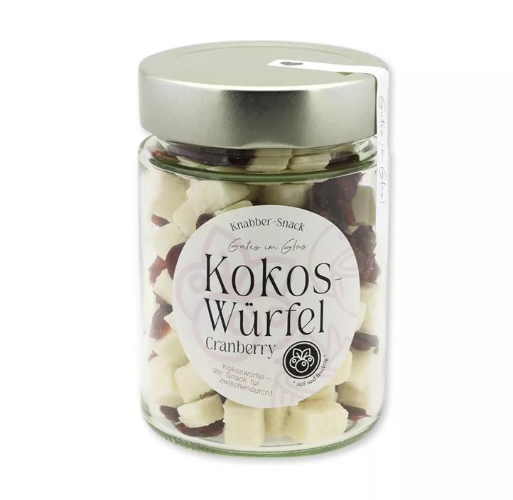 Cranberry-Kokosmix im Schraubglas