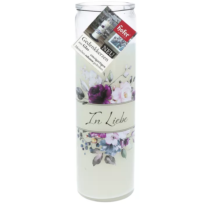 Glas Gedenkkerze Indoor