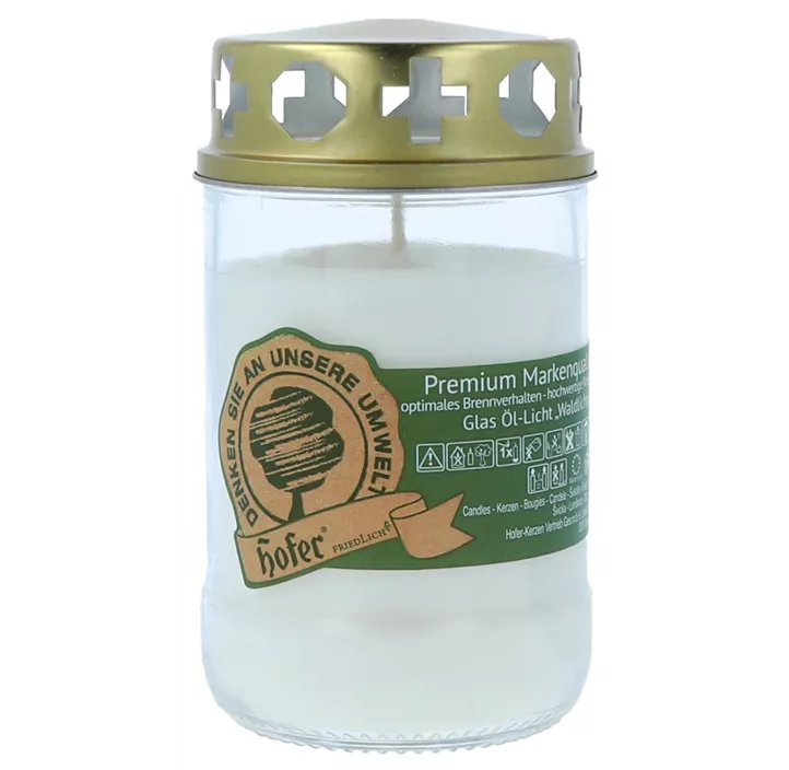 Glas-Öl-Licht Waldlichtung mit Deckel