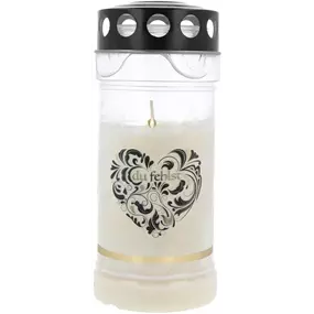 Grablicht Premium 4 Tage Motivlicht Black transparent