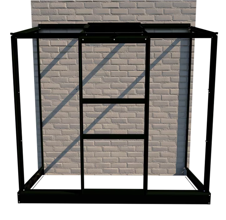 mit 3 mm Blankglas, 69 x 194 x 153 cm