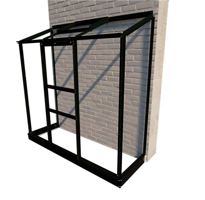 mit 3 mm Blankglas, 69 x 194 x 153 cm