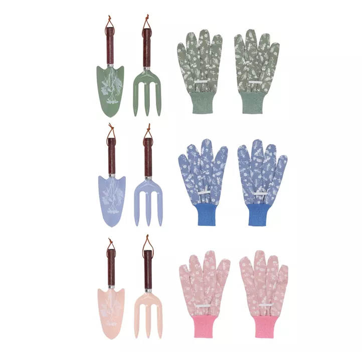 Gartengeräte + Handschuhe