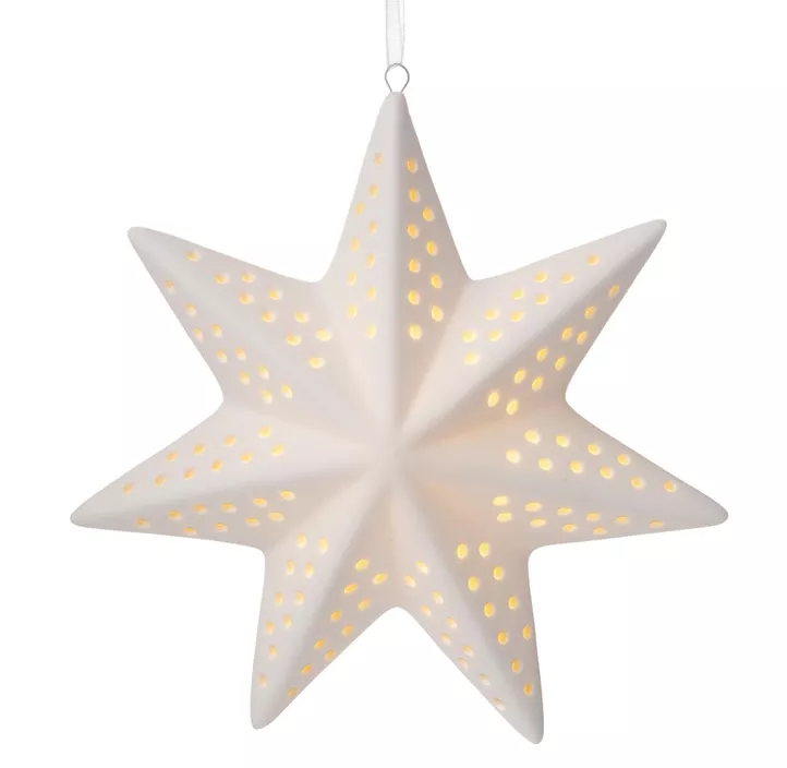 Anhänger Stern mit LED Licht