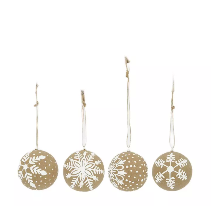 Christbaumkugel aus Pappmaché