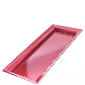 Deko Tablett länglich mit Glitzer