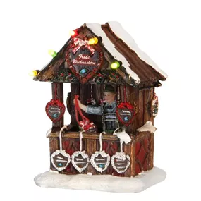 Szene Weihnachtsstand Lebkuchenherz 