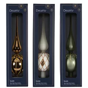 Christbaumspitze aus Glas