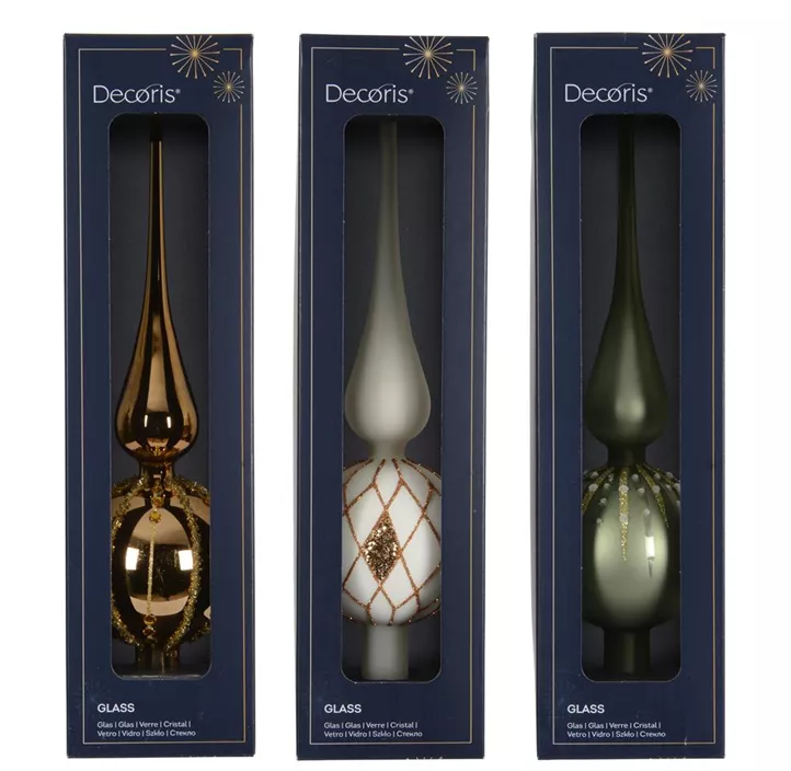 Christbaumspitze aus Glas