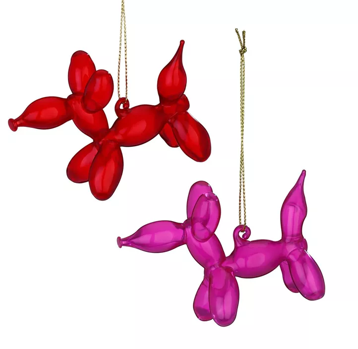 Glasfigur Ballon-Hund