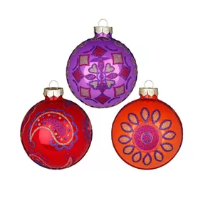 Glaskugel Partytime 12 Stk/Packung