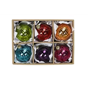 Christbaumkugel Rillen