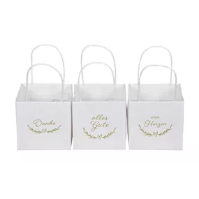 Papiertüte beschriftet