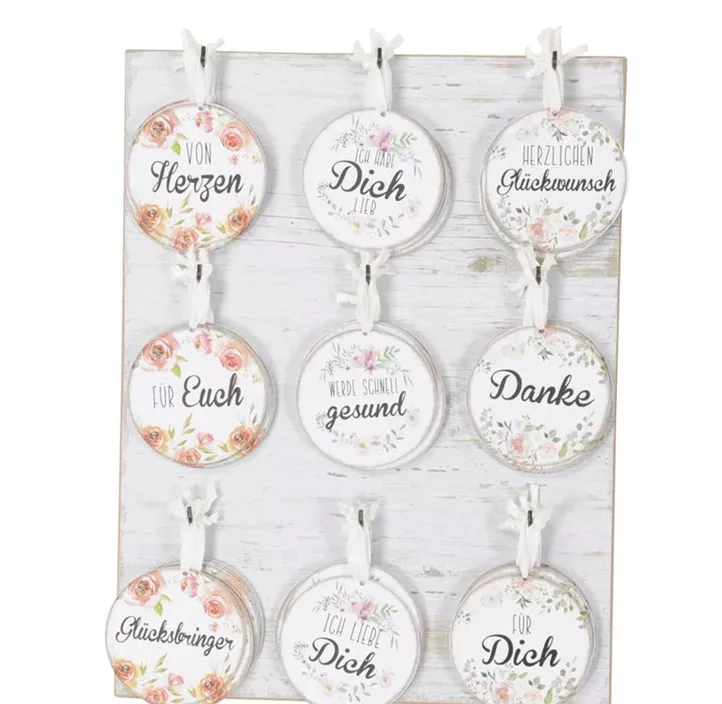 Geschenkanhänger rund