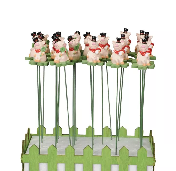 Stecker Schwein am Kleeblatt