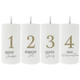 LED Adventkerzen Adventzauber 4er